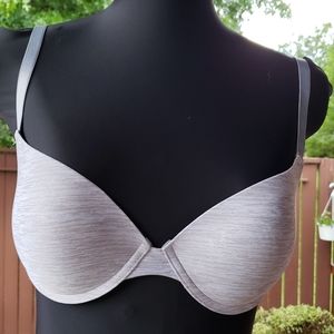 SO Padded Push Up Underwire Bra 36C Gray